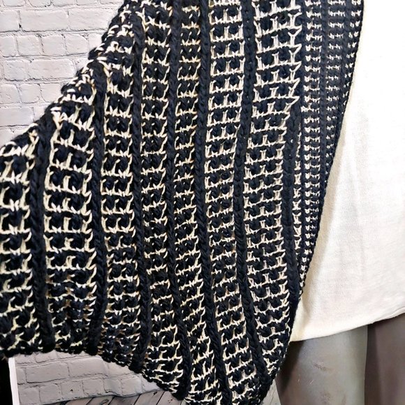 Joan Vass Black Sweater Cardigan Shrug Small - Picture 3 of 7